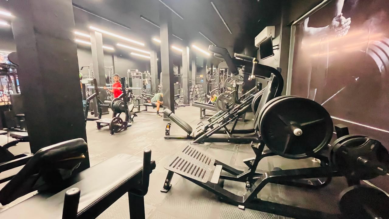 Inside Premium Fitness — machines and benches